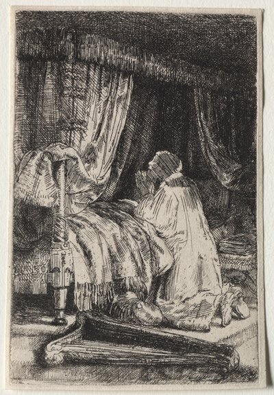 David i bön, 1652. av Rembrandt van Rijn