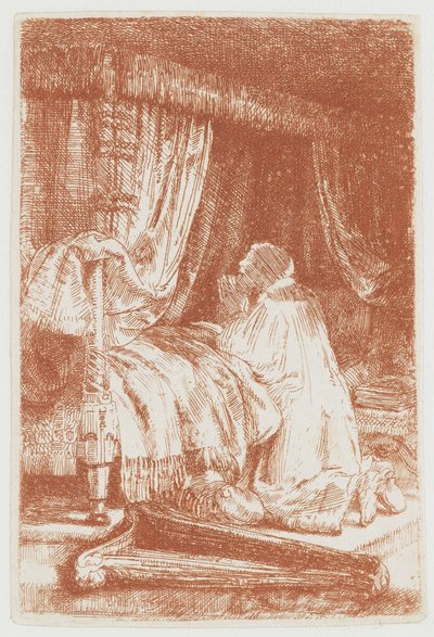 David i bön av Rembrandt van Rijn