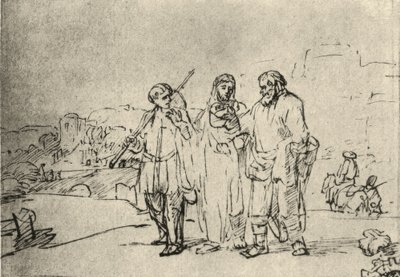 Promenaden till Emmaus av Rembrandt van Rijn