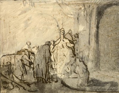Ångerfulla Judas av Rembrandt van Rijn