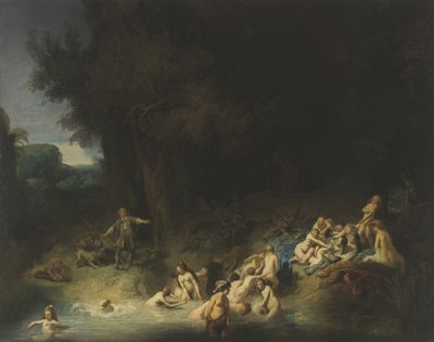 Diana med Actaeon och Callisto, 1634 av Rembrandt van Rijn