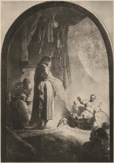 Lasarus uppväckande av Rembrandt van Rijn