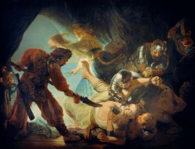 Simson är bländande av Rembrandt van Rijn