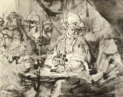Pilatus handtvätt av Rembrandt van Rijn