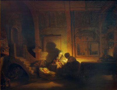 Den heliga familjen av Rembrandt van Rijn