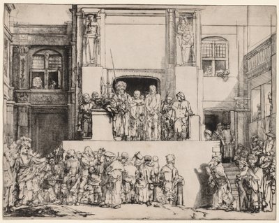 Ecce Homo. Kristus presenterad för folket, 1655. av Rembrandt van Rijn