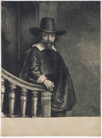 Ephraim Bueno (Bonus), läkare av Rembrandt van Rijn