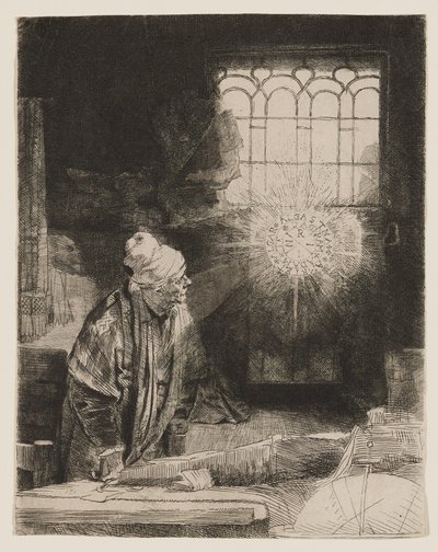 Faust (Forskaren i sitt arbetsrum) av Rembrandt van Rijn