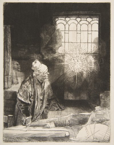 Faust, ca 1652. av Rembrandt van Rijn