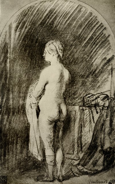 Naken kvinna av Rembrandt van Rijn