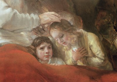 Jacob Blessing the Sons of Joseph, 1656 (uppgift om 244314) av Rembrandt van Rijn