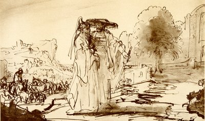 Jacob och Rachel av Rembrandt van Rijn