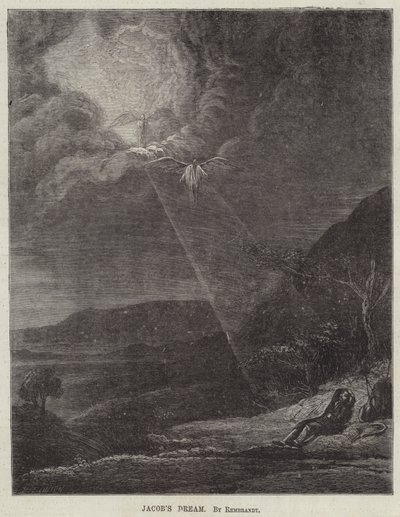 Jakobs dröm av Rembrandt van Rijn