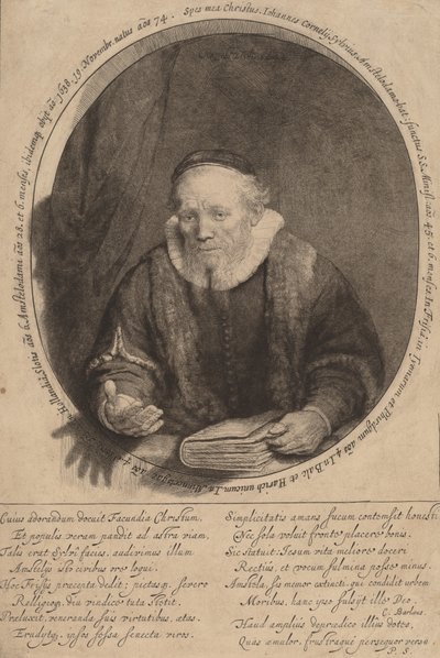 Jan Cornelisz. Sylvius, 1646. av Rembrandt van Rijn