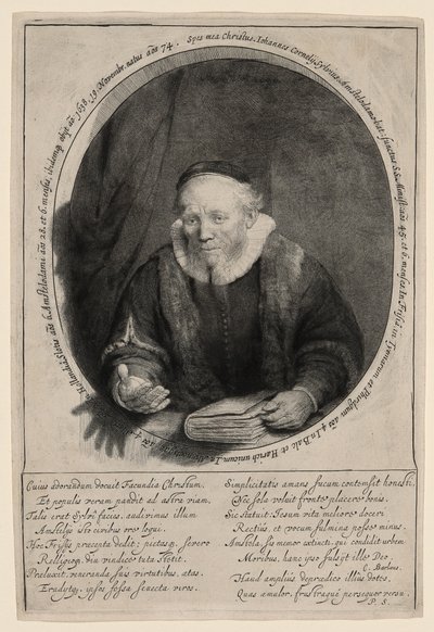 Jan Cornelius Sylvius, predikant av Rembrandt van Rijn
