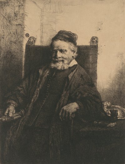 Jan Lutma, 1656., 1656. av Rembrandt van Rijn