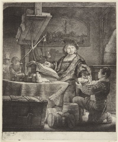 Jan Uytenbogaert (Guldvägaren) av Rembrandt van Rijn
