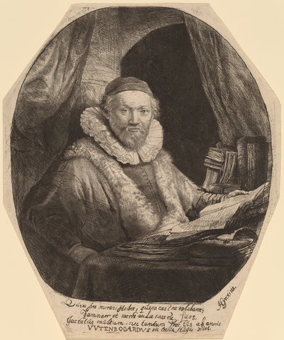 Jan Uytenbogaert av Rembrandt van Rijn