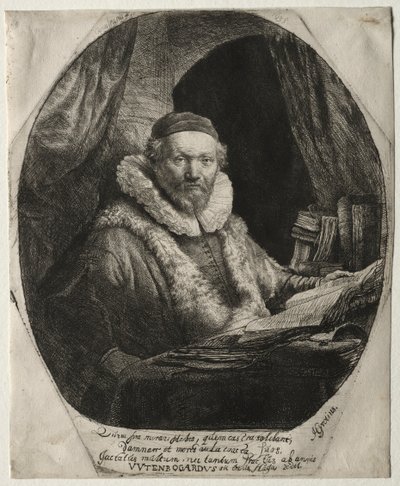 Jan Uytenbogaert, remonstranters predikant, 1635. av Rembrandt van Rijn