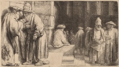 Judar i synagogan, 1648 av Rembrandt van Rijn