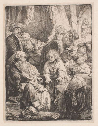 Josef berättar sina drömmar av Rembrandt van Rijn