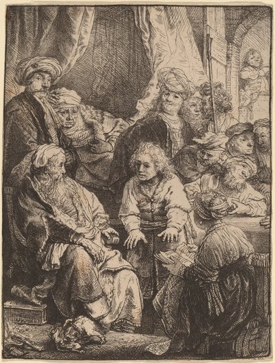 Joseph berättar sina drömmar av Rembrandt van Rijn