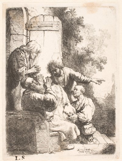 Josefs mantel fördes till Jakob av Rembrandt van Rijn