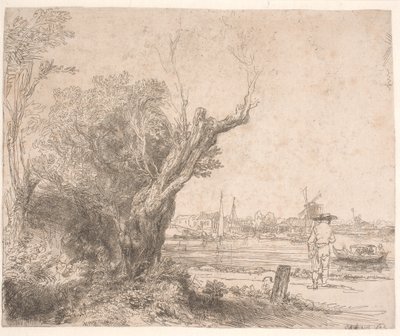 Landskap. "Återvalet" av Rembrandt van Rijn