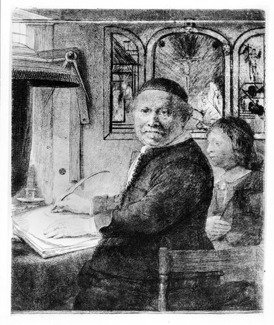 Lieven Willemsz van Coppenol, ca 1658 (etsning) av Rembrandt van Rijn