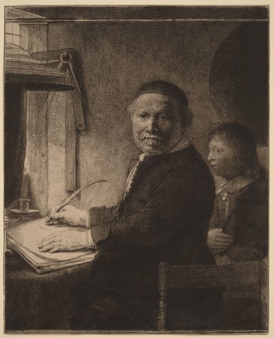 Lieven Willemsz van Coppenol: den mindre tallriken av Rembrandt van Rijn