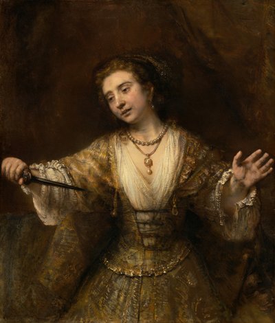 Lucretia av Rembrandt van Rijn