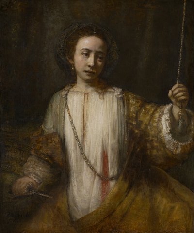 Lucretia av Rembrandt van Rijn