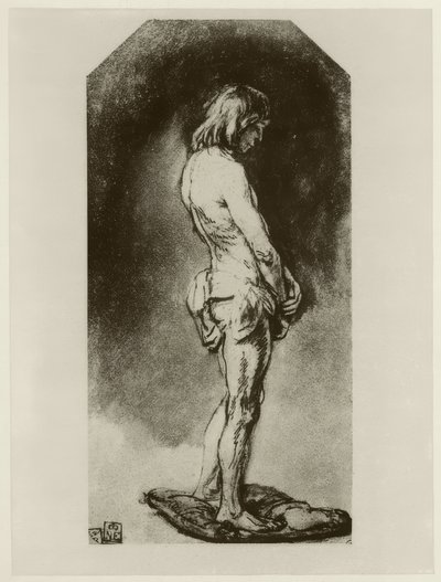 Naken man av Rembrandt van Rijn