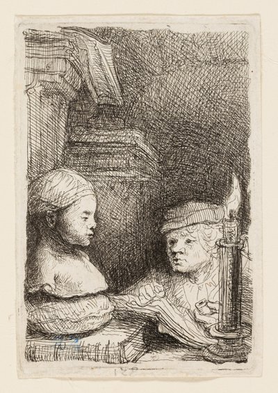 Man ritar från en rollbesättning av Rembrandt van Rijn