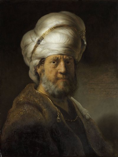 Man i orientalisk klänning av Rembrandt van Rijn