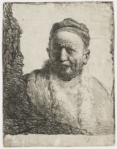 Man med kalott av Rembrandt van Rijn