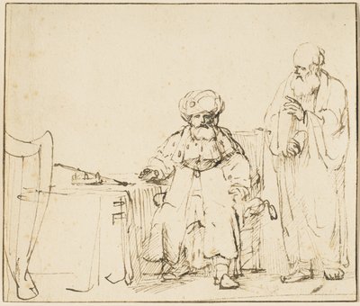 Nathan förmanar David, ca 1652-53 av Rembrandt van Rijn