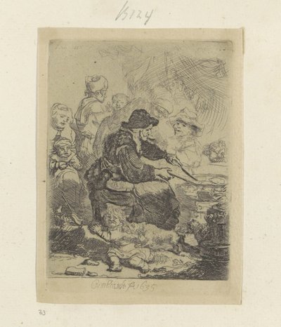 Pannekoekenbakster Samling av åttiofem originaltryck (serietitel) av Rembrandt van Rijn