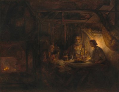 Filemon och Baucis av Rembrandt van Rijn