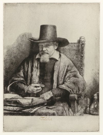Porträtt av Arnold Tholinx Arnout Tholinx, inspektör av Rembrandt van Rijn