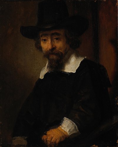 Porträtt av Ephraim Bueno av Rembrandt van Rijn