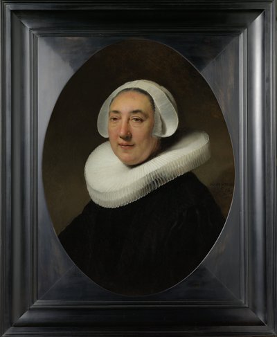 Porträtt av Haesje Jacobsdr van Cleyburg, 1634 av Rembrandt van Rijn