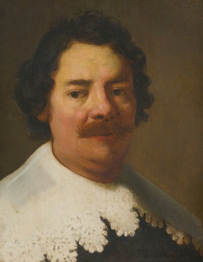 Porträtt av Willem Burchgraeff, 1600-talet. av Rembrandt van Rijn
