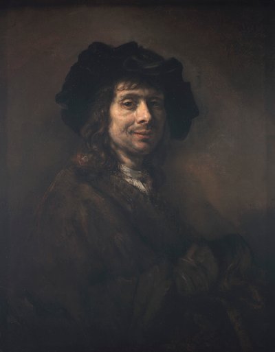 Porträtt av en ung man (kanske en konstnär) av Rembrandt van Rijn