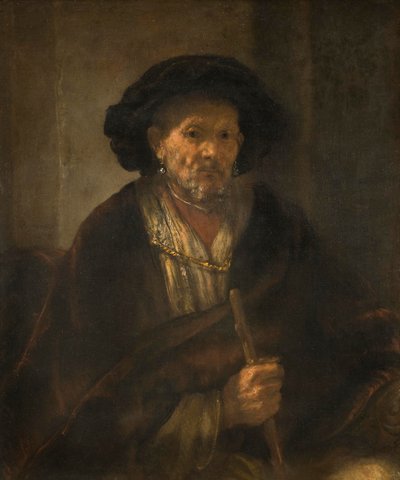 Porträtt av en gammal man, 1655 av Rembrandt van Rijn