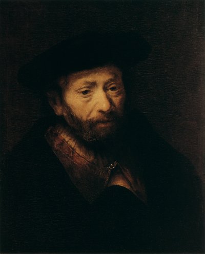 Porträtt av en gammal man, 1600-talet av Rembrandt van Rijn