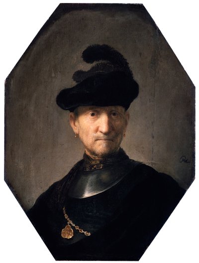 Porträtt av en gammal krigare, c1629-1630. av Rembrandt van Rijn