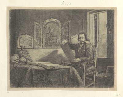 Portret van de apotheker Abraham Francen Samling av åttiofem originaltryck (serietitel) av Rembrandt van Rijn