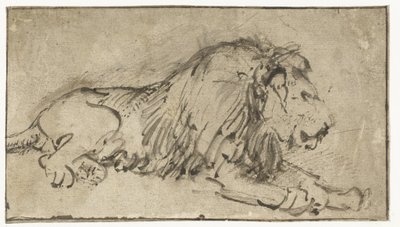Det liggande lejonet av Rembrandt van Rijn