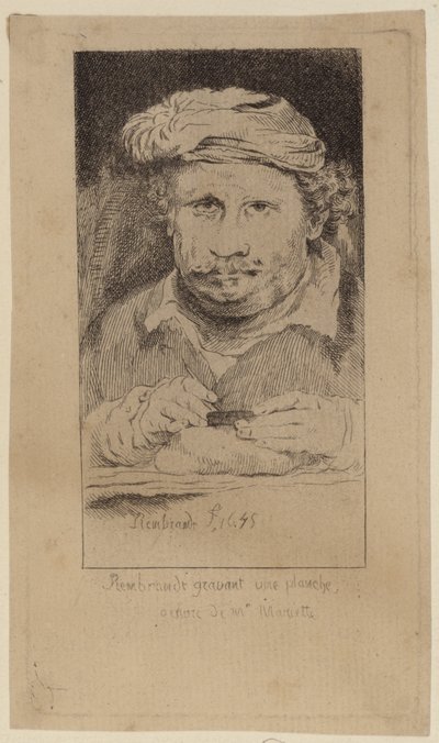 Rembrandt självporträtt från 1645 i Mariettes samling av Rembrandt van Rijn